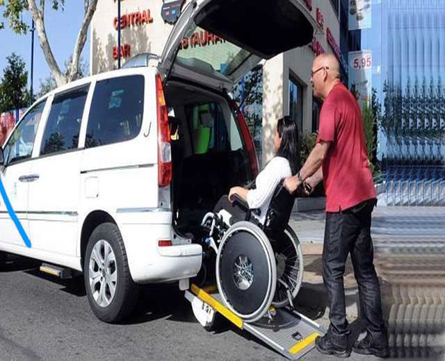 Taxi type large minivan accessible for disabled people available
